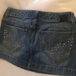 Express jean skirt
